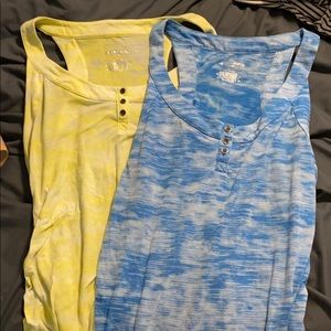 Blue and yellow Razorback maternity